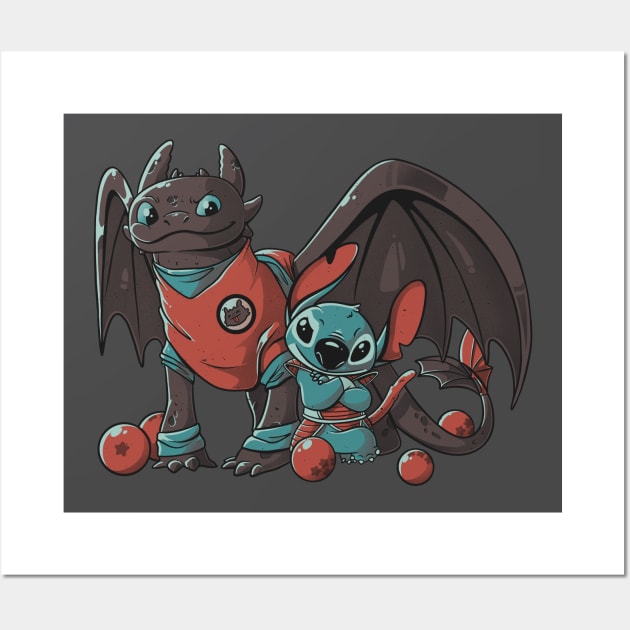 Dragon Cuties Cute Dragons Gift Wall Art by eduely